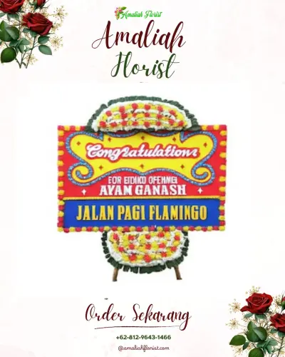 Bunga Papan Congratulation di Bayah Timur